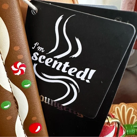 Disney Lilo and Stitch Gingerbread Scented Loungefly Mini Backpack & Wallet: NWT - Picture 8 of 14